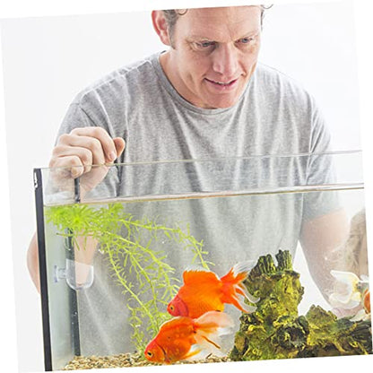 GALPADA 4Pcs Aquarium Fish Feeding Cups with Suction Cups Red Worm Storage Container for Freshwater Saltwater Tanks for Convenient Fish Food Holding and Feeding