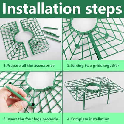 12 Packs Square Strawberry Supports-Strawberry Growing Racks- Plant Support Strawberry Stand Holder Growing Frame Keep Berries Clean