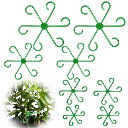 8pcs Plant Stem Support, Plant Support for Indoor Plants, 4 Sizes Climbing Houseplant Stem Holders, Reusable Plant Stabilizer, Indoor Plants Accessories