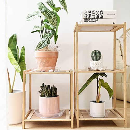 20 Pack Plant Saucers (6 inch / 8inch / 10inch / 12inch) Clear Plant Saucers Flower Pot Tray Excellent for Indoor & Outdoor Plants - style: Multi-Size (6''+8''+10''+12'')