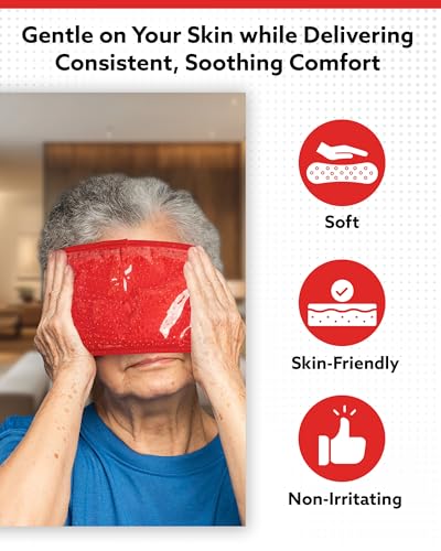 Alpi Rectangle Plush Gel Bead Ice Pack, Muscle Aches & Relaxation - color: Red, size: Rectangle 2 Pack