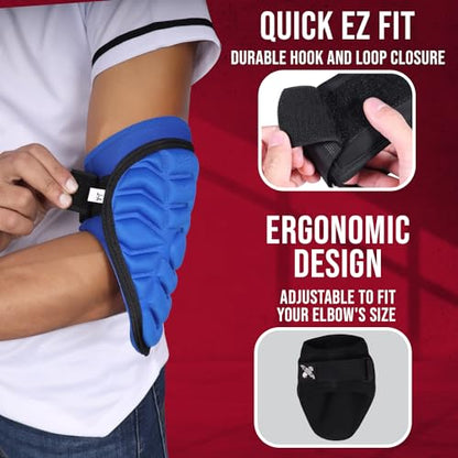 Exxact Sports Defender Baseball Elbow Guard - color: Royal Blue, size: Adult (Small - Medium)