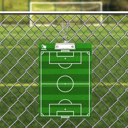 WISYOK Soccer Coaching Clipboard, Dry Erase, Double Sided | Tactical Board, Ideal for Soccer Practice, Game Planning, Strategy, Training Sessions, Coach Gift - style: Soccer