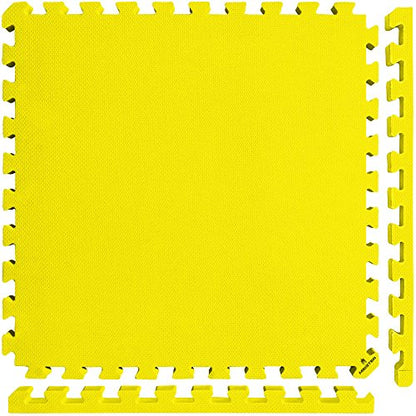 Meister X-Thick 1.5" Interlocking EVA Foam Mats - YL - 25 Tiles (100 Sqft) - color: Yellow, size: 25 Tiles (100 Sqft)