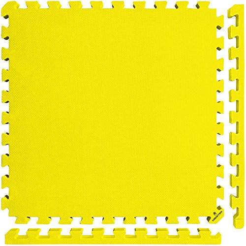Meister X-Thick 1.5" Interlocking EVA Foam Mats - YL - 16 Tiles (64 Sqft) - color: Yellow, size: 16 Tiles (64 Sqft)