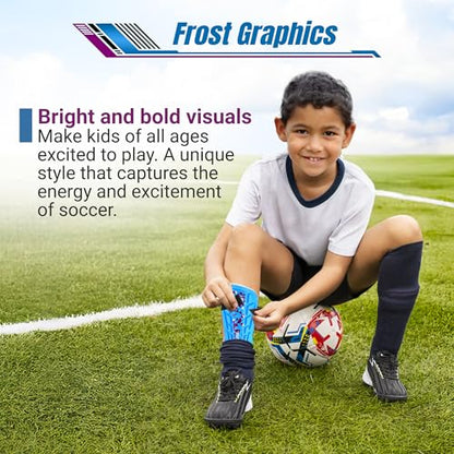Vizari Soccer Shin Guards with Ankle Protection for Kids, Youth, Adult Sizes - Lightweight & Durable Shinguards for Boys, Girls, Toddlers (Ages 3+) - size: Medium