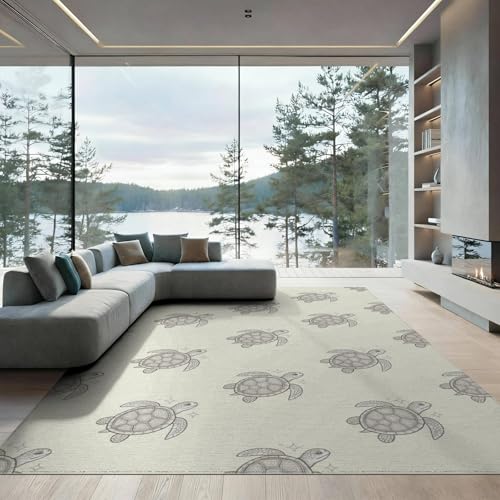 9'x12' Washable Flatwoven Rug, Light Gray Modern Star Stain Resistant Massive Carpet Non-Slip Chair-Friendly Mat for Dining Room, Basement, Large Office | Ref:1955509 - color: Beige/Pattern 12, size: 9' x 12' (Rectangular)