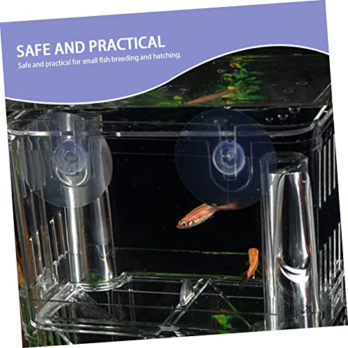 1pc Fish Breeding Box Fry Hatchery Incubator for Aquariums Isolation Container for Fish Safe Breeding and Hatching Environment for Fry and Shrimp