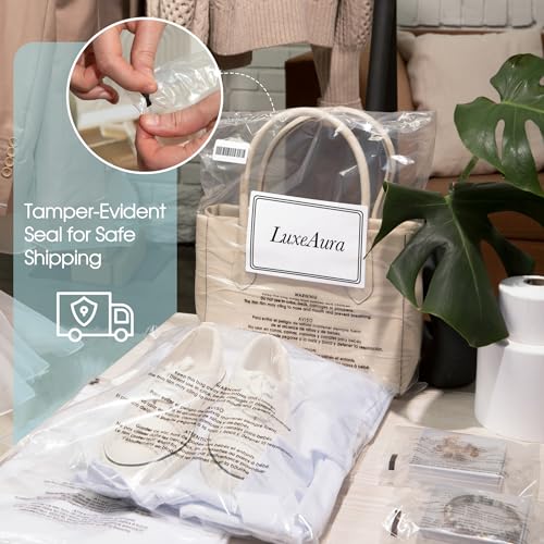 Spartan Industrial - 10" X 12" (1000 Count) Self Seal Clear Poly Bags with Suffocation Warning for Packaging, Shipping - Permanent Adhesive - size: 10" x 12"