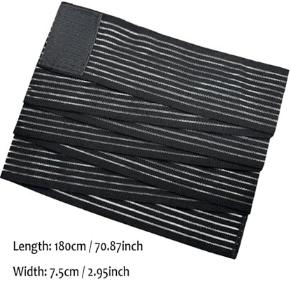Cold Pack Strap, Elastic Belt to Wrap Cold Pack, Ice Pack Extender Strap, Add Length to Most Ice Pack, Multifunctional (Black) - color: Black