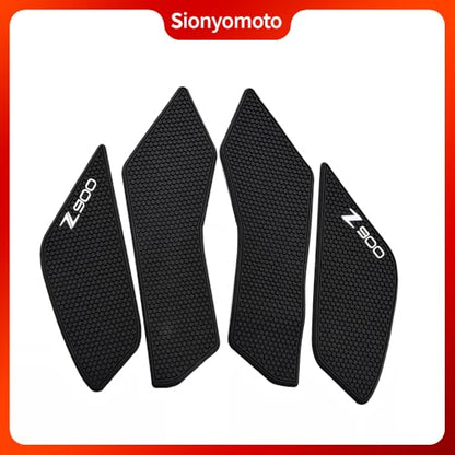 Fuel Gas Tank Pad Protector Stickers Decal Set Compatible with z900 Z900SE 2017 2018 2019 2020 2021 2022 2023- Anti-Slip Protective Kit, Black | 4-Piece