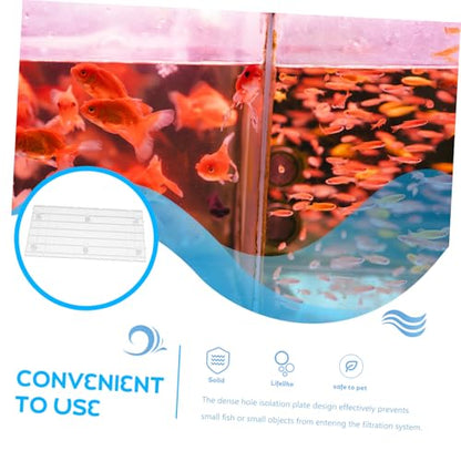 BESPORTBLE 1set Fish Tank Isolation Board Aquarium Divider for Fish Breeding Species Separation Water Circulation Mesh Panel Support Posts