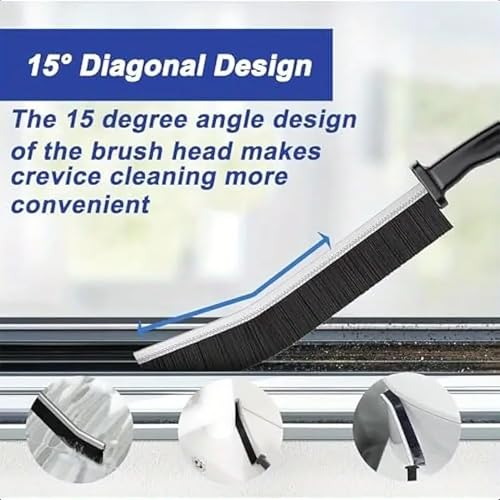 11PCS Crevice Cleaning Brush Set - Hard Bristle Crevice Cleaning Brush Tool, Multifunctional Gap Scrub Brush for Home, Bathroom, Kitchen, Window Track, Bathtub, Vehicle, Faucets, Bowl, Teapot, Cup Use
