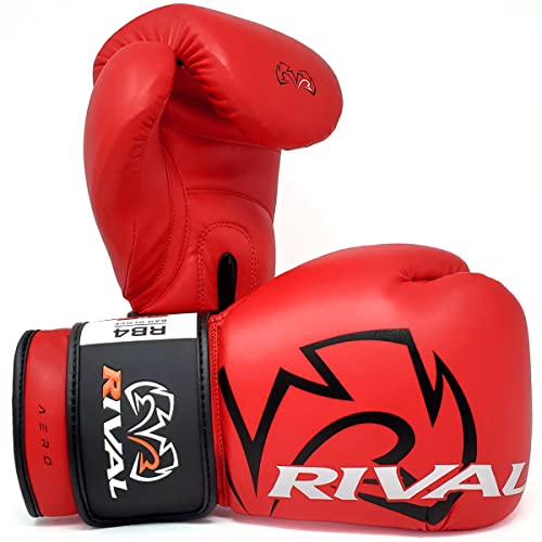 RIVAL Boxing RB4 Aero Bag Gloves, Hook and Loop Closure, Synthetic PU Outer Shell for Extra Durability and Performance - color: Red, size: Small