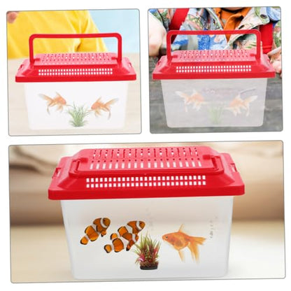 Fish Transport Container Small Aquariums Goldfish Tank Handheld Fish Tank Crab Carrier