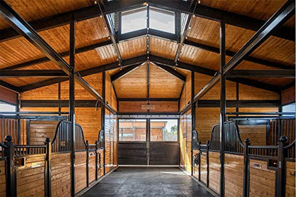 American Floor Mats - Horse/Stable Mats - Heavy Duty Stall Mats - Thick, Durable Rubber Flooring Solid Black 1/2" Thick – 4' x 50' Roll - size: 1/2" Thick – 4' x 50' Roll
