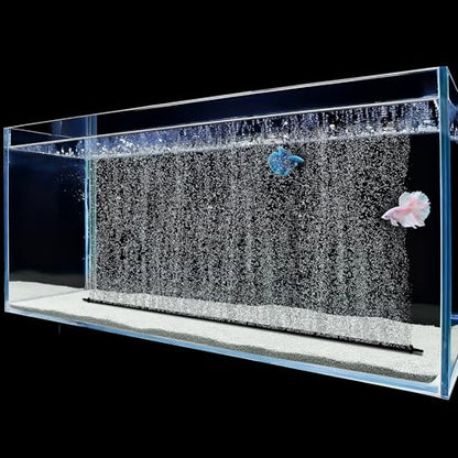 Aquarium Air Stones, 47.2in Long Deformable Rubber Fish Tank Bubbler, Air Bubble Wall Curtain Air Stones for Aquariums, High Dissolved Oxygen Diffuser Decorations for Saltwater Fresh Water