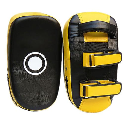 Rengue Boxing Strike Pad, Boxing Pads Kick Punch Training, Multifunction Protective Target for Muay Thai and Kickboxing Enthusiasts Strike Pad, High Density Sponge for Nan - color: Yellow Stripe