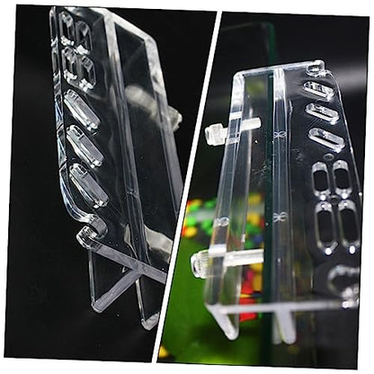Totority Acrylic Aquarium Tool Holder Lightweight Wall-Mounted Storage Rack for Fish Tank Cleaning Tools and Plant Maintenance Compact Organizer Easy Installation and Removable Design