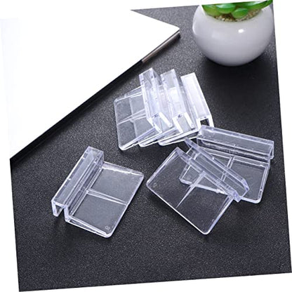 Ipetboom 30pcs Acrylic Fish Tank Cover Support Bracket for Tanks Practical Aquarium Rack for Secure Lid Holding and Pet Safety