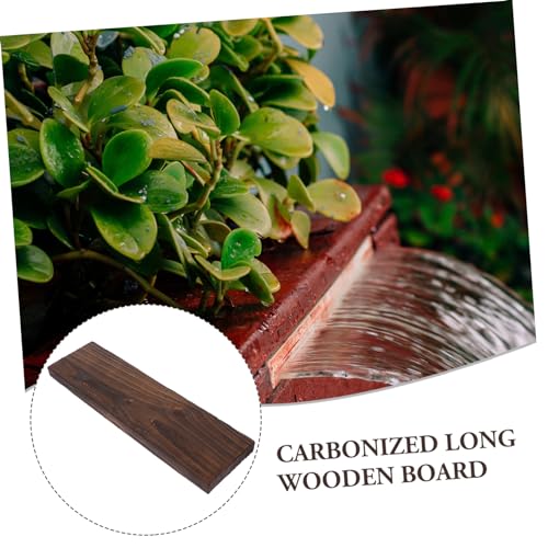 Cabilock Natural Wood Board Aquarium Decor Charred Wood Prop for Fish Tank Decoration Safe for Versatile Miniature Landscape Accent Aquatic Environment