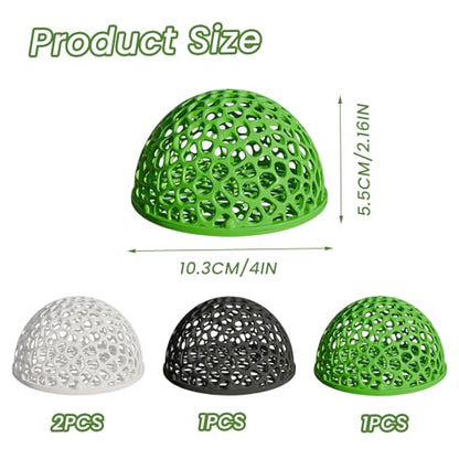 4 PCS Shrimp Dome Hide, Aquarium Shrimp Cave Hideout, Shrimp Hides for Aquarium Small Fish Guppy Shrimp Habitat Rest
