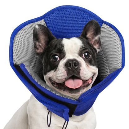 AOFITEE Dog Cone for Medium Dog Soft Cone Collar to Stop Licking Blue M - color: Blue, size: Medium