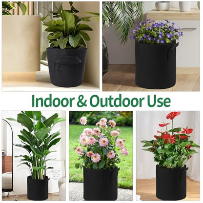 10 Pack Lily Plant Pots for Pond, Aquatic Pond Planter for Pond Reusable Pond Plant Basket Grow Bags for Pond, Aquatic Plants, Potato, Carrot, Onion, Flower (1 Gallon) - size: 1 Gallon