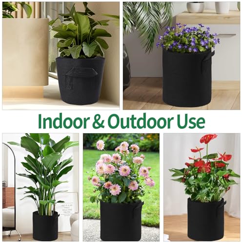 10 Pack Lily Plant Pots for Pond, Aquatic Pond Planter for Pond Reusable Pond Plant Basket Grow Bags for Pond, Aquatic Plants, Potato, Carrot, Onion, Flower - size: 3 Gallon
