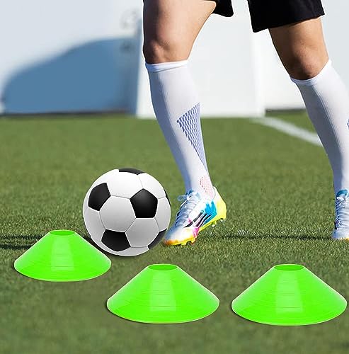 Adjustable Speed Training Hurdles Fitness & Speed Training Equipment with Agility Ladder - Plyometric Fitness & Speed Training – Hurdle/Obstacles for Soccer, Football, Track & Field - color: Green