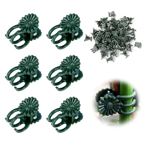 50 Pcs Plant Clips Orchid Clips,Plant Orchid Support Clips,Flower and Vine Clips，Garden Clips，Plant Clips for Climbing Plants