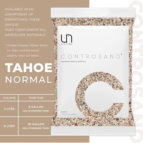 Ultum Nature Systems Controsand Tahoe Aquarium Sand (8L) - Aquarium Sand for Freshwater Tank - Substrate for Live Freshwater Shrimp - Substrate for Planted Aquarium - Versatile Aquarium Substrate