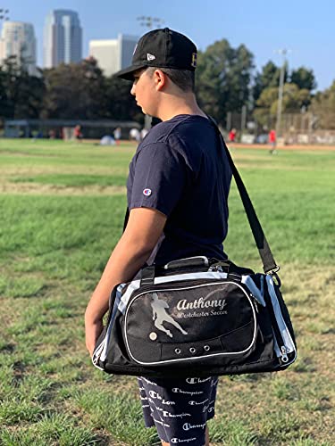 Personalized SportS Duffel Bag With Custom Name & Text - Boxing - color: Black, style: Boxing