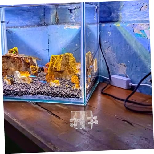 Acrylic Aquarium Hose Clamp Holder Sturdy Water Pipe Fixator for Easy Water Changes Practical Design for Fish Tank Maintenance Sleek Look Quick Setup