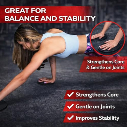 Core Sliders Dual Sided Sliding Discs for Use on All Floors. Our Core Sliders are ideal for Abs exercises, Yoga, Pilates and Home Workouts.
