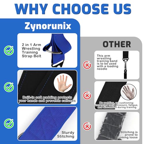 2 In 1 Arm Wrestling Training Strap Belt with Neoprene Padded