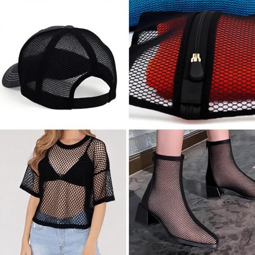 59 X 39 Inch Black Mesh Fabric Soft Mesh Netting Slightly Stretchy Nylon Netting Fabric for Sewing Projects Shopping Meshs Bag Backpack Pocket and Straps and Nettings Clothes