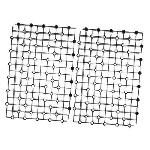 2pcs Wear-Resistant Aquarium Dividers Convenient Gravel Filters for Fish Tank Bottom Isolation Panels for Circulation and Setup - color: Black