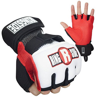 Ringside Gel Boxing MMA Hand Wraps - color: Grey/Black, size: Small