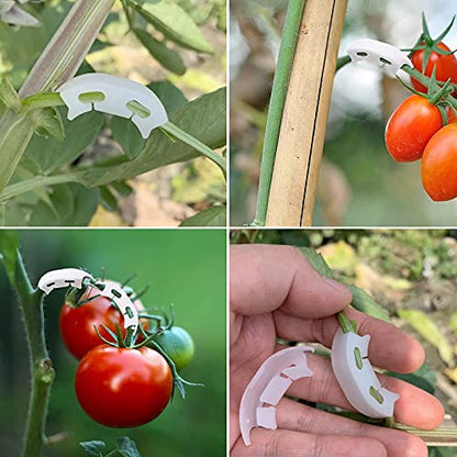 150 Pcs Low Stress Training Clips, 90 Degree Plant Clips Branches Clips Control The Growth of Plants Branches Clamps for Low Stress Planting Clip Climbing Plants Garden Plant Grow Tools