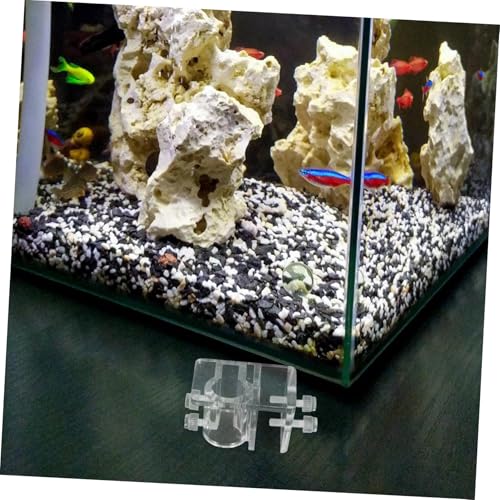 UKCOCO Aquarium Dosing Pump Hose Holder Sturdy Acrylic Tube Clamp Easy Install for Fish Tank Water Pipe
