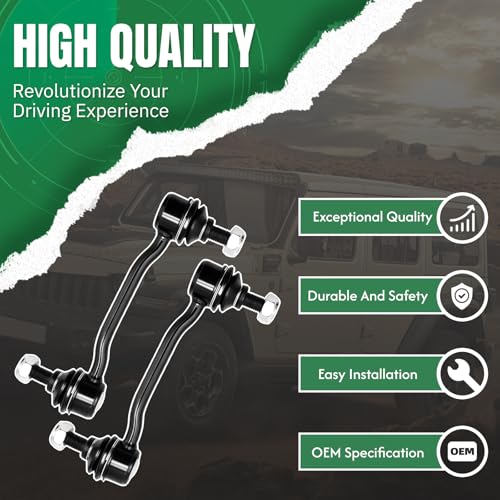 2PCS Front Stabilizer Sway Bar End Links Fit for Hyundai 2006 2007 2008 2009 2010 2011 Azera, 2006 2007 2008 2009 2010 Sonata, Compatible With Kia 2007 2008 2009 Amanti w/3.8L K80949 - size: K80949 X2