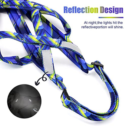 PET ARTIST Dog Weight Pulling Harness,Speed Training,Work Out Dog Sled Harness for Medium,Large Dogs,Blue,XL - size: XL:Neck 18"(46cm),Back:22.5-26.5"(58-68cm)