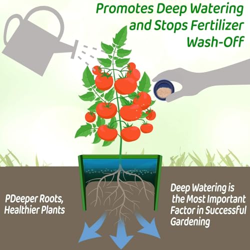 6 Pcs Grow Planting Rings 7 Inch Water Saver Irrigate Green Round Planting Rings Circular Landscape Edging Kit for Deep Watering Veggies Herbs Flowers Trees and Garden Plants