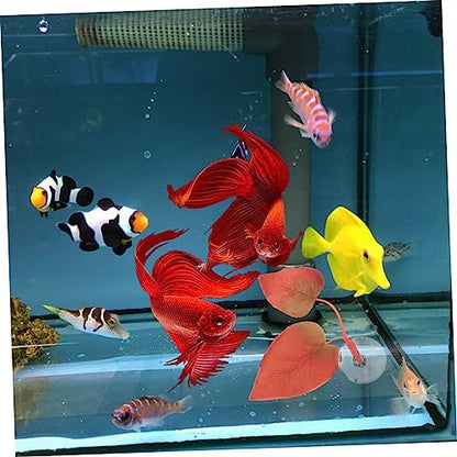 SUPVOX 2pcs Betta Fish Leaf Hammock Pad for Aquarium Betta Resting Bed Cups for Comfort and Spawning Simulation