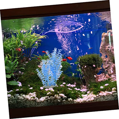 Abaodam Creative Artificial Plant for Aquarium Decoration Wear Resistant Desktop Tank Grass Lifelike Desktop Ornament for Home Landscape and Fish Tank Decor and Design