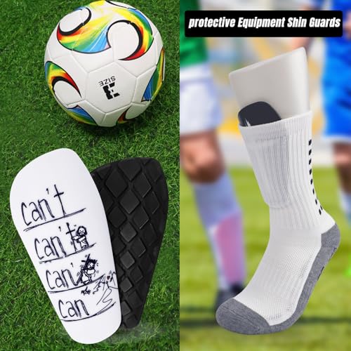 TOMIYO Soccer Shin Guards with Socks Kids 10-12 Calf Protective Equipment - color: Can't, size: Small