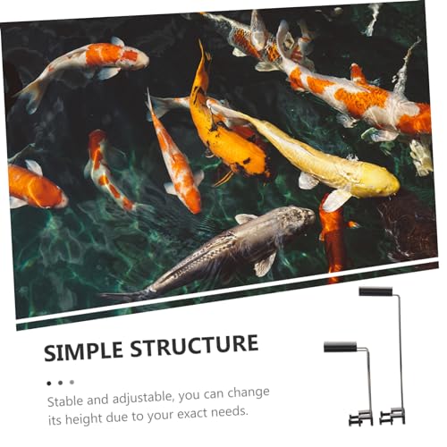 2pcs Adjustable Fish Tank Light Riser Stable Aquarium Lamp Bracket for Easy Installation Height Options for Aquatic Plants and Lighting