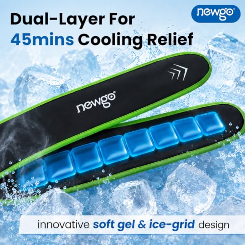NEWGO Neck Ice Wrap – 45-Min Cooling Relief for Pain & Hot Flashes