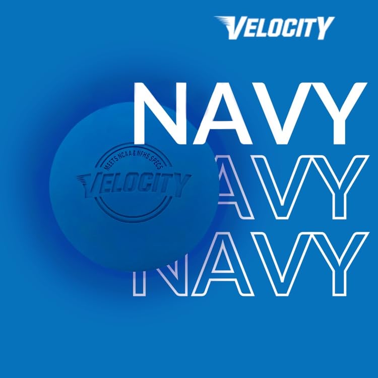 Velocity Lacrosse Balls - 1, 2, 3, 6, 12, 18, 24, 36, 60 and 120 Packs - for Practice, Official NFHS and College Approved Size - color: Royal Blue, size: 120 Balls, style: Practice Ball